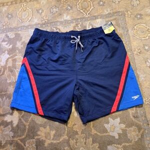 Speedo Colorblock Men's Swim Trunks NWT XXL 2X